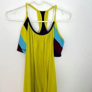 Colorful Lululemon Flow and Go tank - blouson workout top